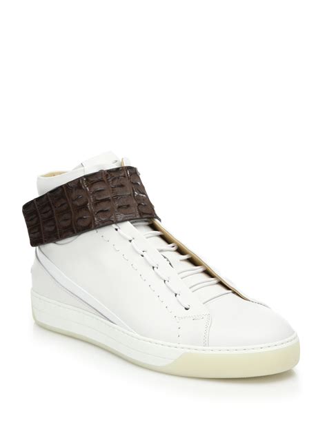 fendi white high top sneakers|fendi sneakers nordstrom.